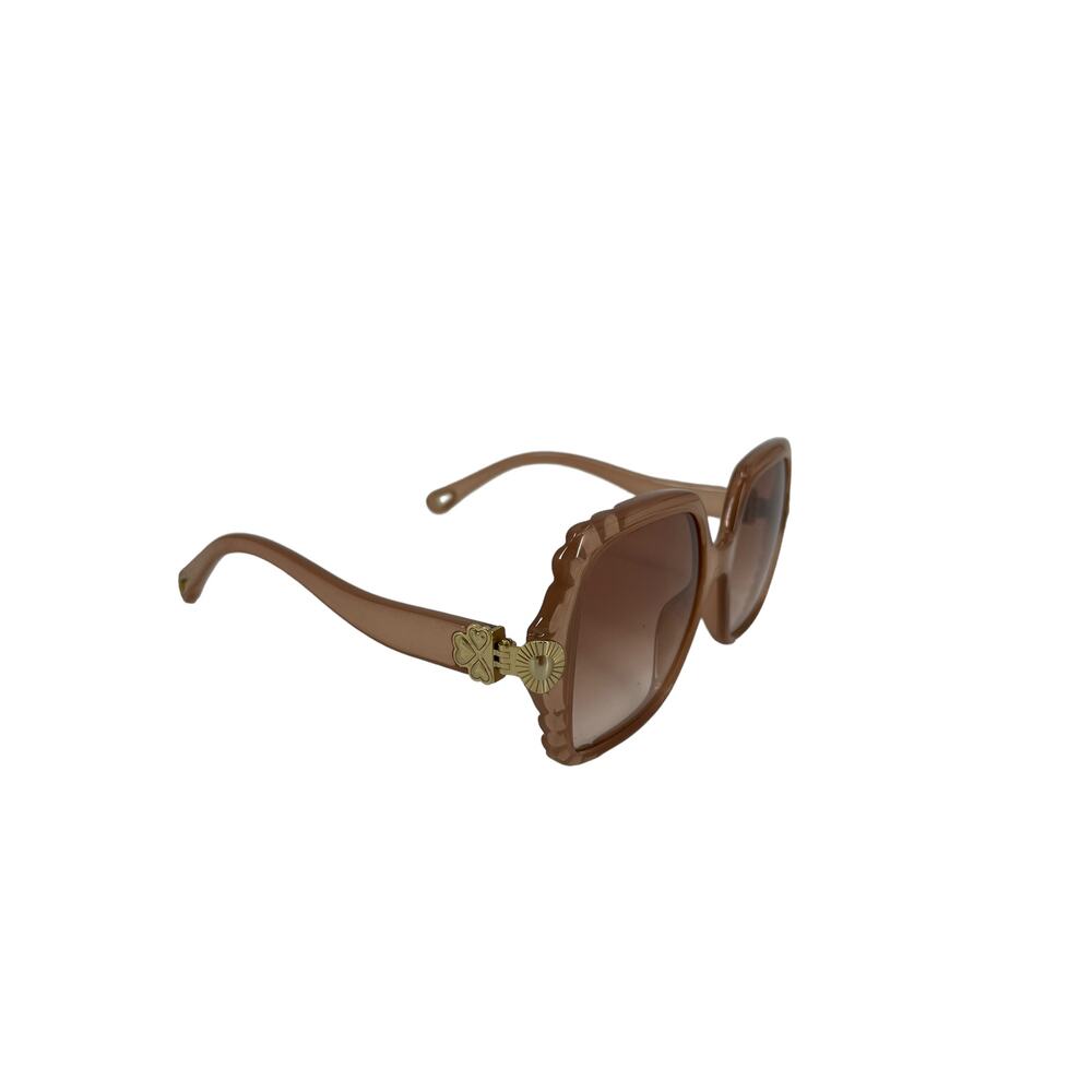 Chloe Womens Sunglasses Square Oversized Nude Gradient Lens Non Polarized CE746S - Picture 2 of 10